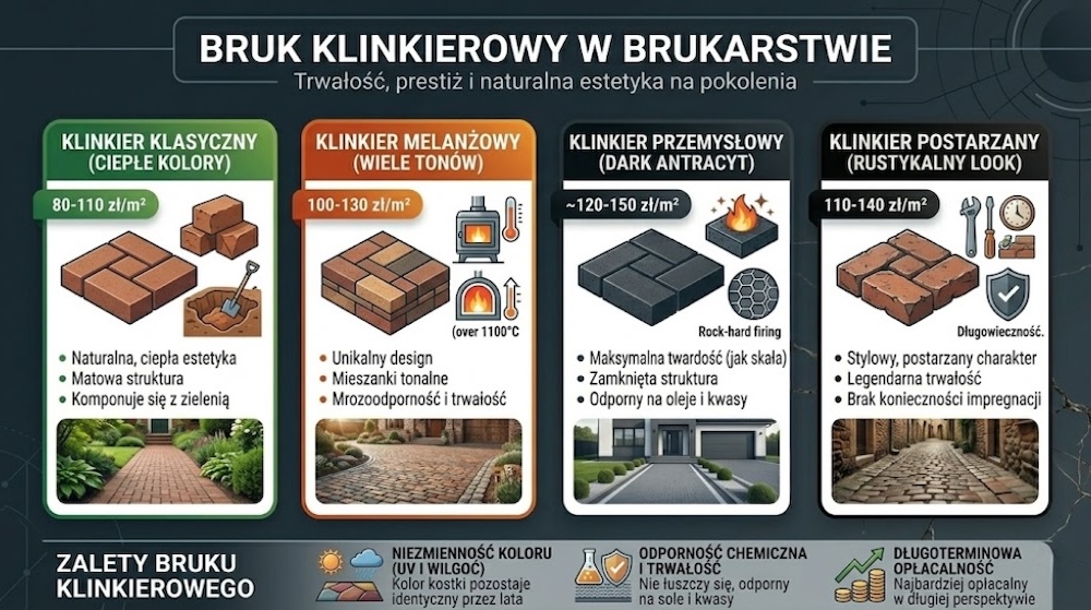 ceny kostki brukowej - bruk klinkierowy 