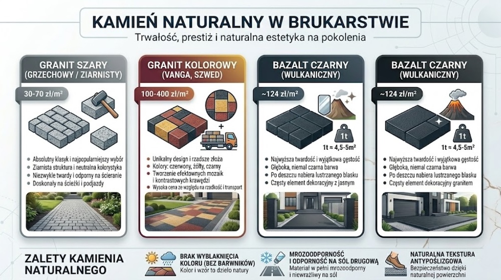 ceny kostki brukowej z kamienia 