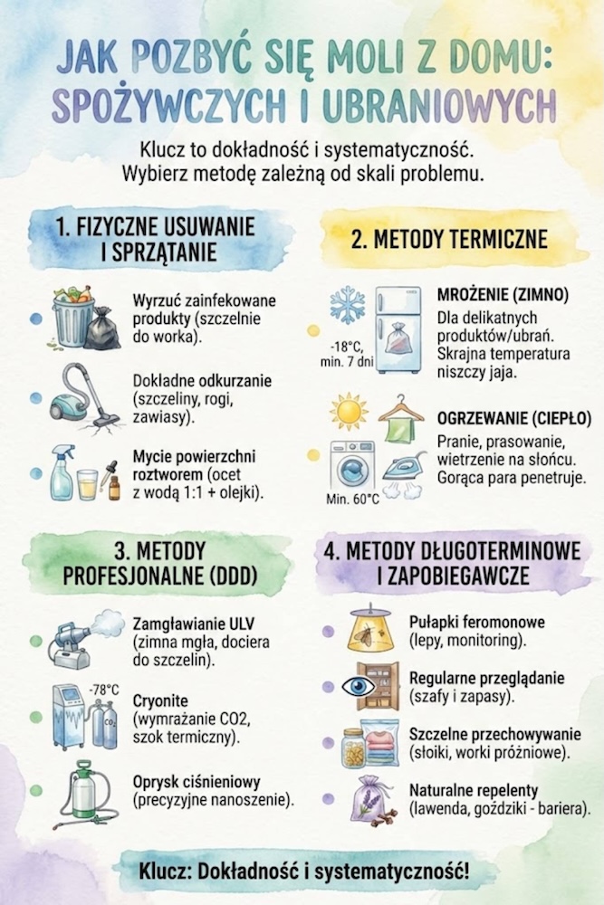 jak pozbyć się moli - sposoby 