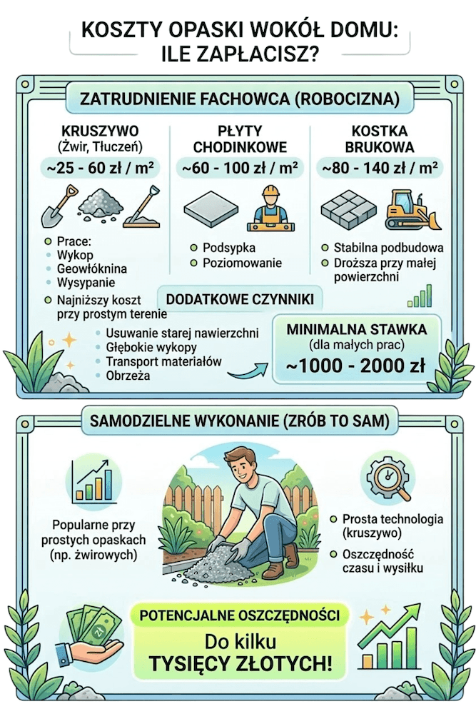 ile zapłacisz za opaskę wokół domu ile kosztuje opaska wokół domu