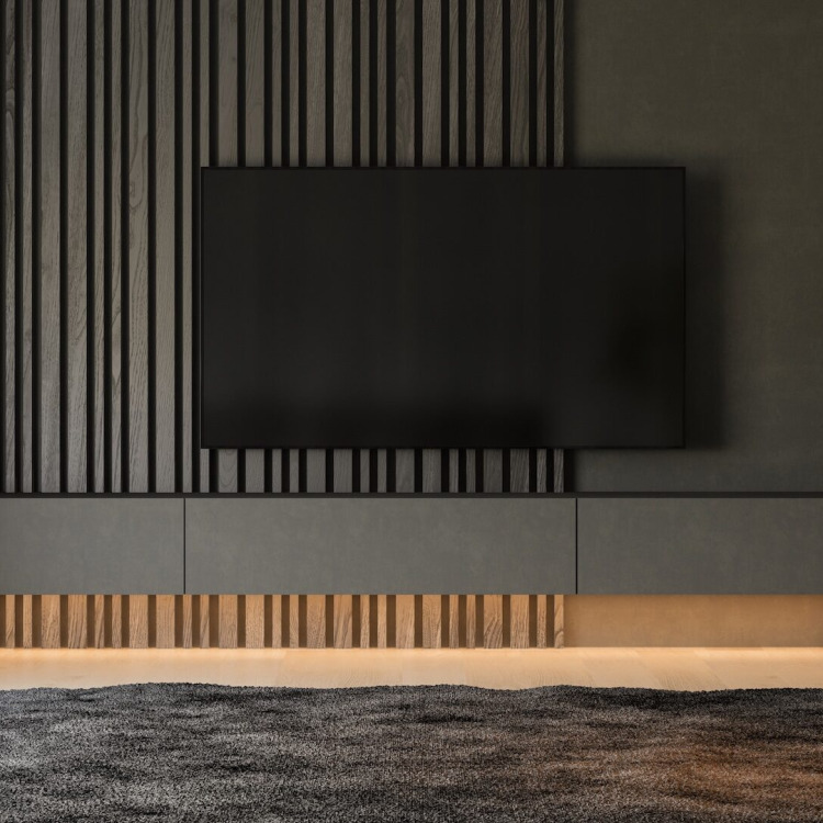 Lamele na ścianie TV – wskazówki, porady, inspiracje