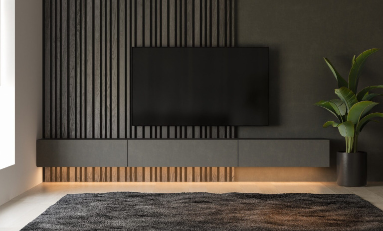 Lamele na ścianie TV – wskazówki, porady, inspiracje