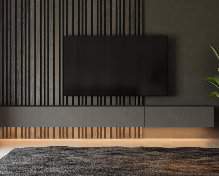Lamele na ścianie TV – wskazówki, porady, inspiracje
