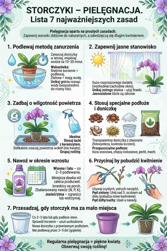 storczyki pielęgnacja - lista 7 zasad storczyki pielęgnacja - 7 zasad
