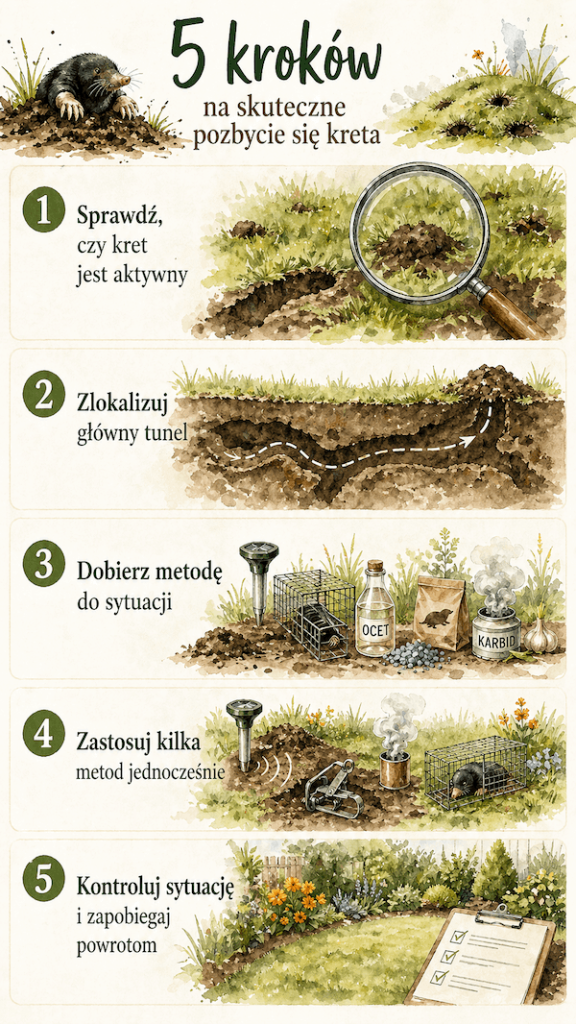 jak pozbyć się kreta – 5 prostych kroków