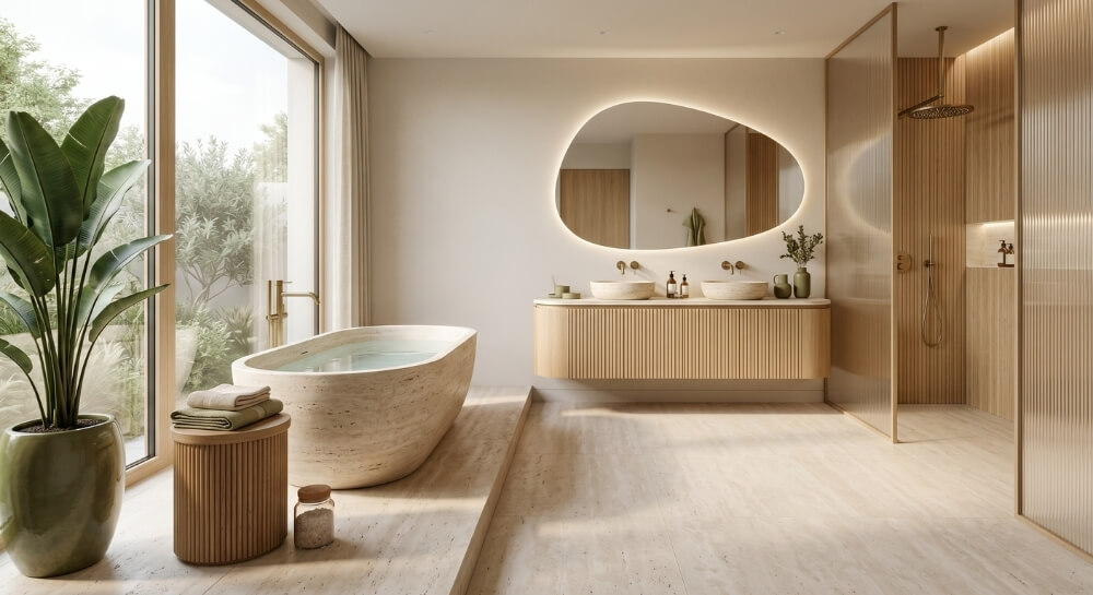 łazienka – inspiracje z wielkim oknem