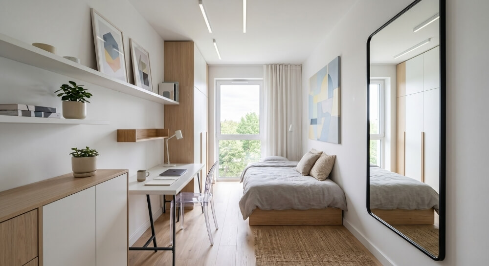 pokoje nastolatków – inspiracje na wąską przestrzeń