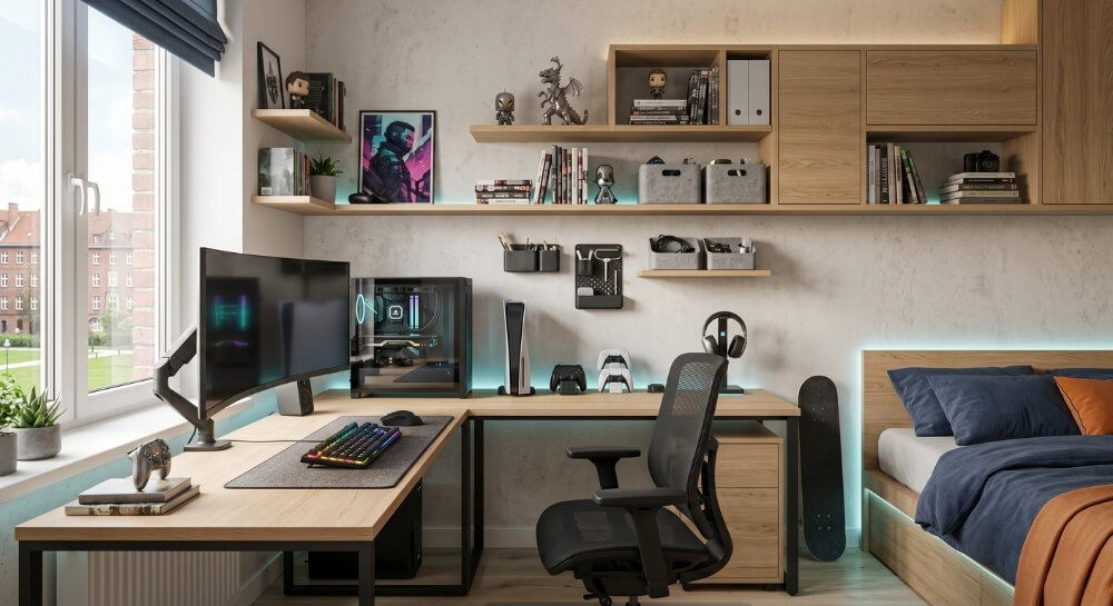 pokoje nastolatków – inspiracje dla fanów gier