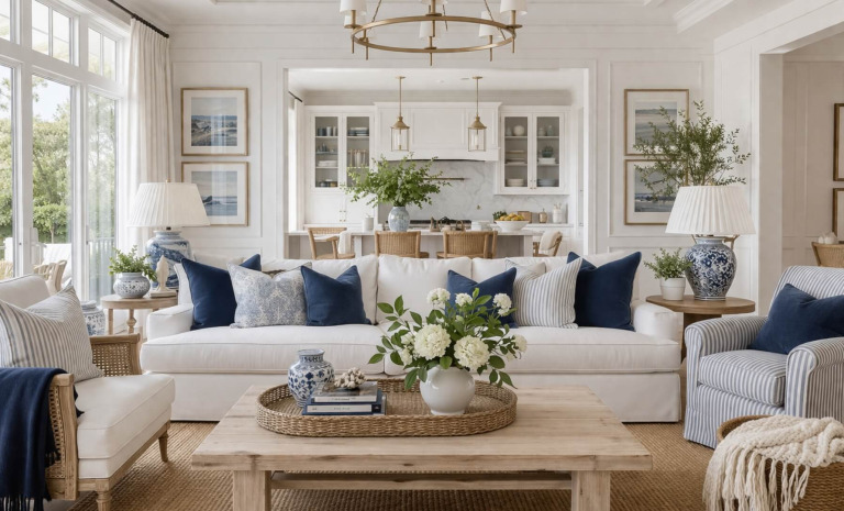Styl hampton – charakterystyka i zastosowanie we wnętrzach