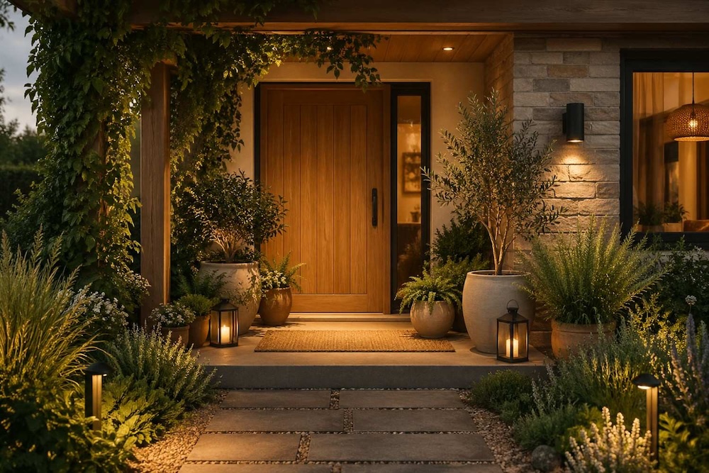 wejście do domu - inspiracje w przytulnym stylu 