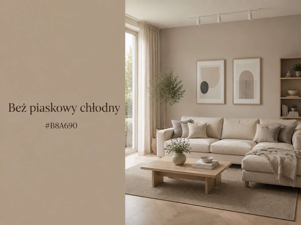 chłodny piaskowy odcień beżu piaskowy odcień beżu