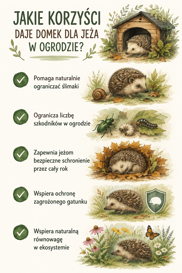 domek dla jeża a korzyści w ogrodach domek dla jeża – korzyści dla ogrodu