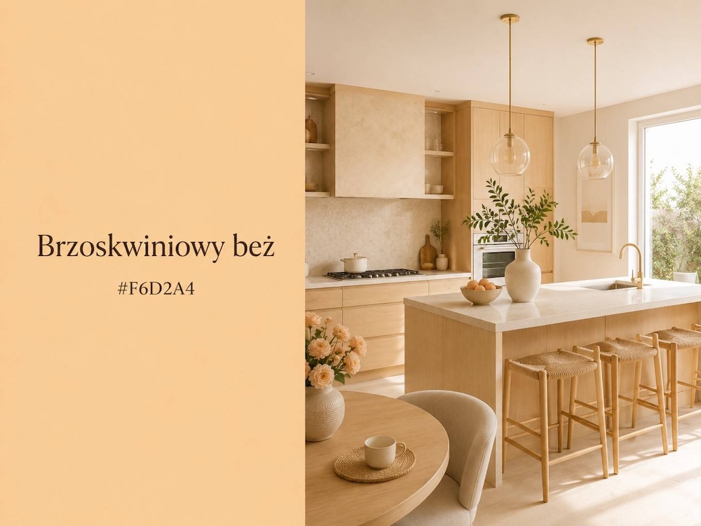 kolory beżowe z tonami brzoskwini kolory beżowe z brzoskwinią