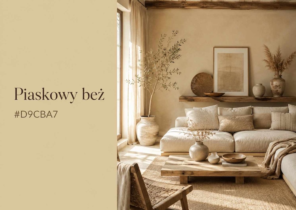 kolory beżowe w odcieniu piasku kolory beżowe - piaskowy beż