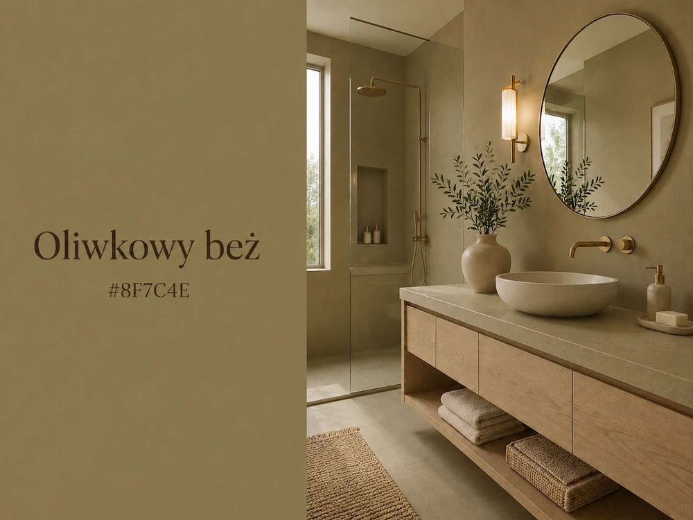 beż z zielonymi tonami beż z tonami oliwkowymi