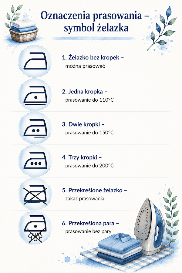 symbole prasowania na metkach