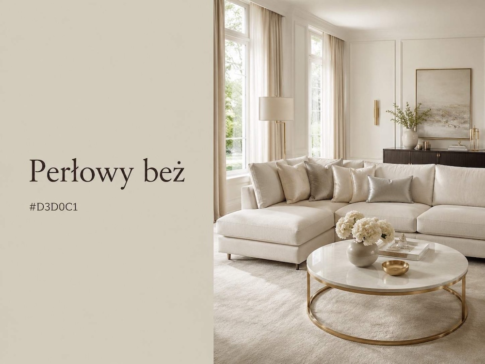 kolor beżowy w perłowym odcieniu beż w perłowym odcieniu