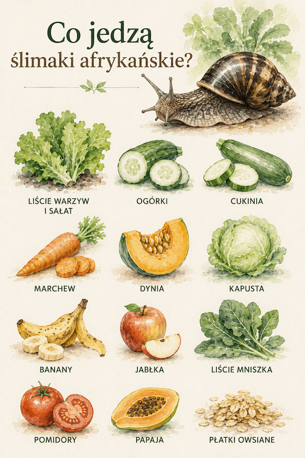 Dieta ślimaków afrykańskich