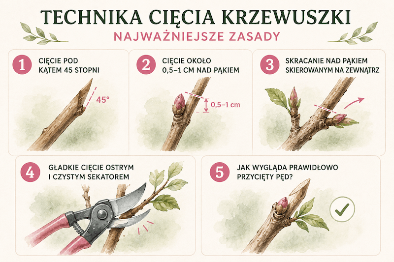 technika cięcia krzewuszek – 5 zasad