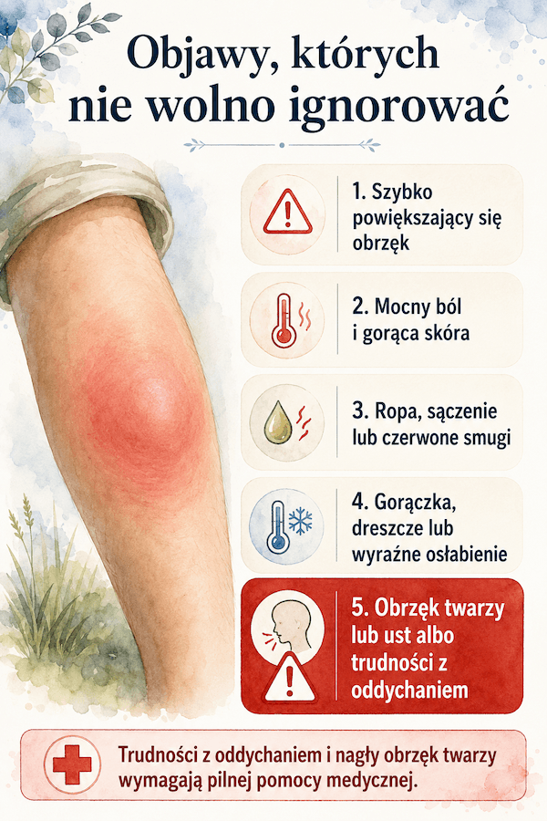 objawy po ugryzieniu owada, których nie wolno ignorować